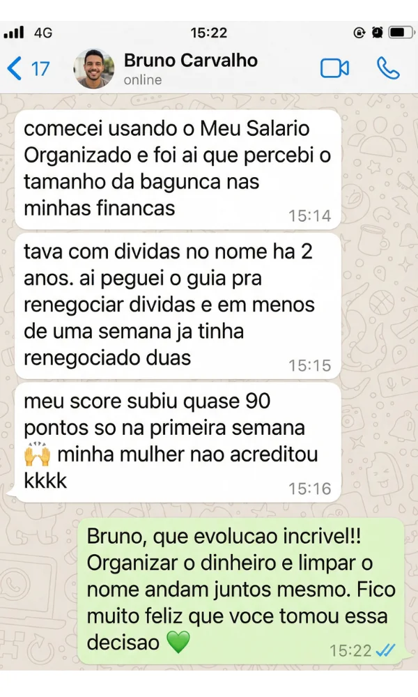 Depoimento de Bruno Carvalho - Cliente satisfeito